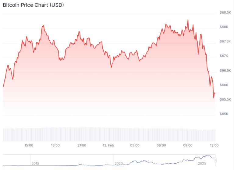 Біткоїн провалився нижче $66,000: індекс крипто-настроїв опустився до історичного мінімуму 8