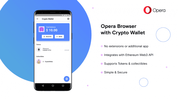 В новой версии браузера Opera будет криптовалютный кошелёк